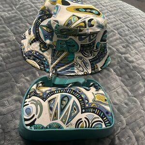 Emilio Pucci hat and bag set